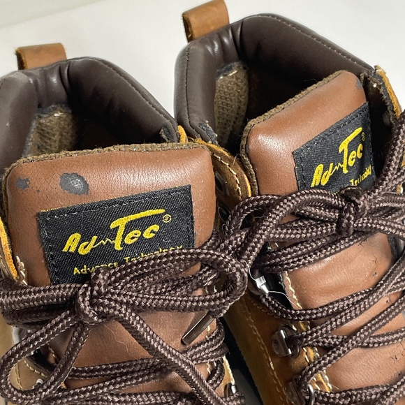 Ad Tec Boots Womens 8 Work Boots Safety Steel Toe Brown Ankle Top ASTM F-2413 - Picture 9 of 15